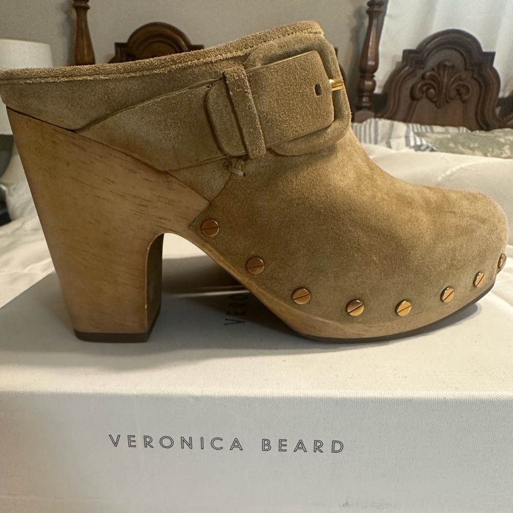Veronica Beard Suede Clogs